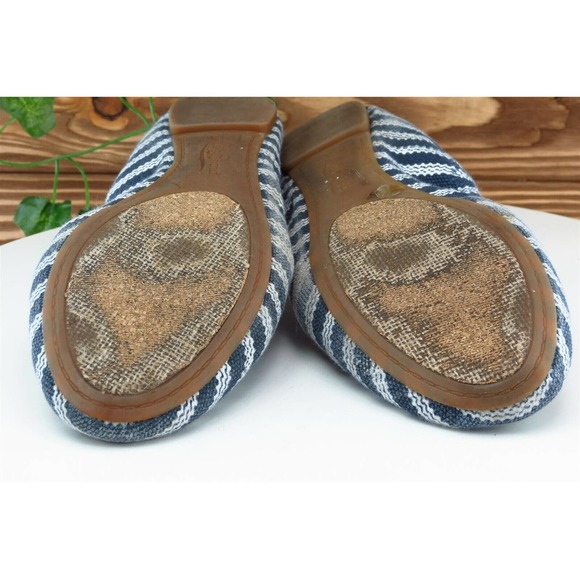 Lucky‎ Brand Size 7.5 M Blue Round Toe Flat Fabric Women - Picture 7 of 7
